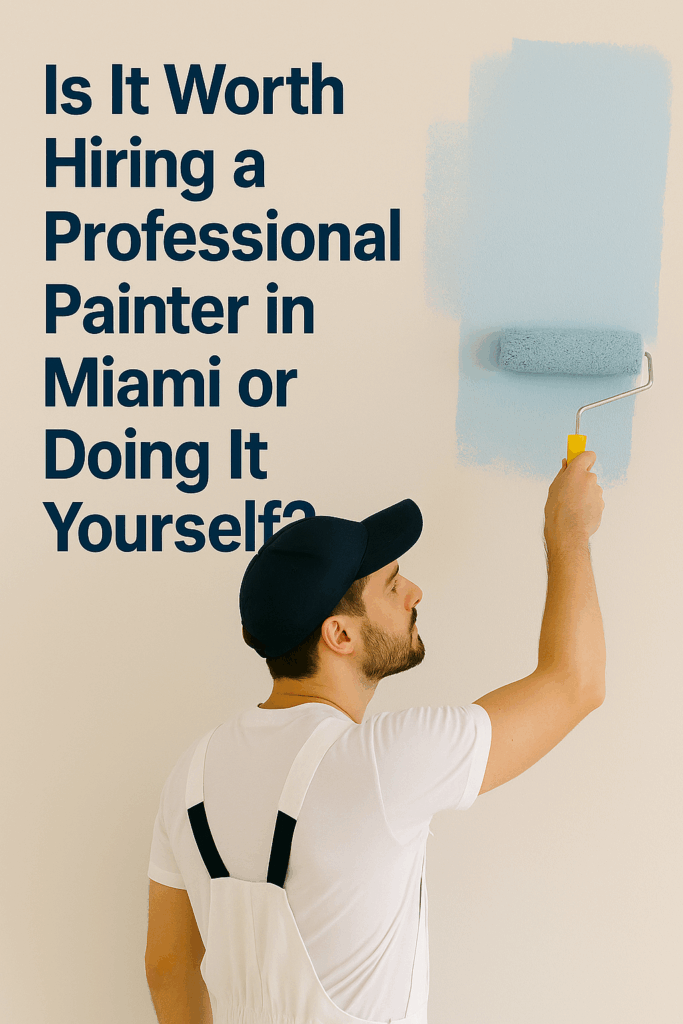 Is It Worth Hiring a Professional Painter in Miami or Doing It Yourself​